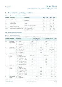 74LVC595AD Datasheet Page 6