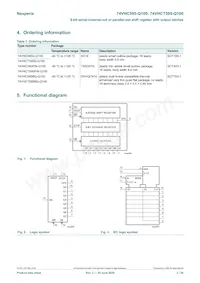 74VHC595BQ-Q100X Datasheet Page 2