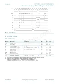 74VHC595BQ-Q100X Datasheet Page 5