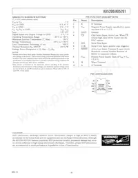 AD5201BRMZ50 Datasheet Page 5