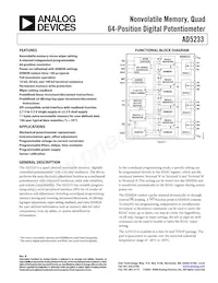 AD5233BRUZ100-R7 Datasheet Cover