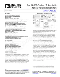 AD5251BRUZ100-RL7 Datenblatt Cover