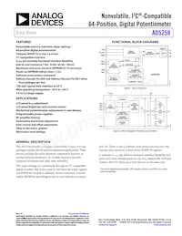 AD5258BRMZ100-R7 Datasheet Cover
