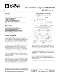 AD5262BRU50-REEL7 Datasheet Cover
