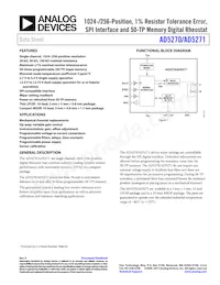 AD5271BCPZ-100-RL7 Datasheet Cover