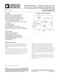 AD5274BRMZ-100-RL7 Datasheet Cover