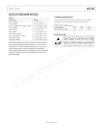 AD8280WASTZ-RL Datasheet Page 5