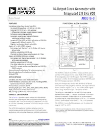 AD9516-0BCPZ-REEL7 Datasheet Cover
