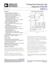 AD9516-3BCPZ Datasheet Cover