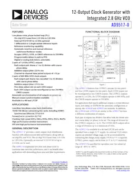 AD9517-0ABCPZ-RL7 Datenblatt Cover