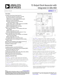 AD9517-1ABCPZ-RL7 Datenblatt Cover