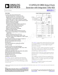 AD9520-3BCPZ-REEL7數據表 封面