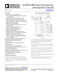 AD9522-4BCPZ-REEL7 Datasheet Cover