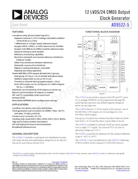 AD9522-5BCPZ-REEL7數據表 封面