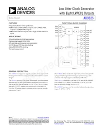 AD9525BCPZ-REEL7 Datasheet Cover