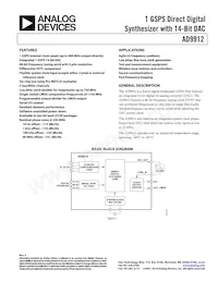 AD9912ABCPZ-REEL7 Datasheet Cover