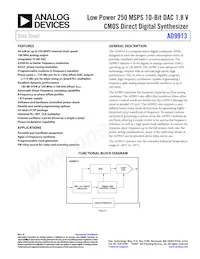 AD9913BCPZ Datasheet Cover