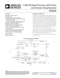 AD9920ABBCZRL Datasheet Cover
