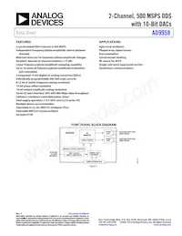 AD9958BCPZ Datasheet Cover