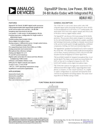 ADAU1461WBCPZ-R7 Datasheet Cover