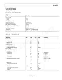 ADAV801ASTZ-REEL Datasheet Page 3