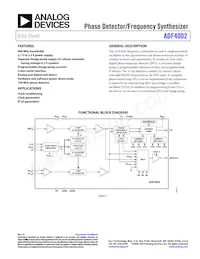 ADF4002BRUZ-RL Datasheet Copertura