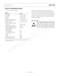 ADF41020BCPZ-RL7 Datasheet Page 5