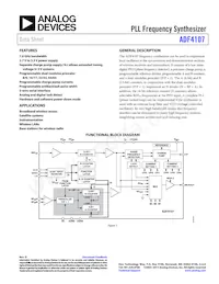 ADF4107BRU-REEL7 Datasheet Cover