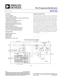 ADF4108BCPZ-RL Datasheet Cover