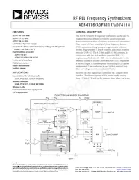 ADF4118BRU-REEL7 Datasheet Cover
