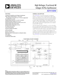 ADF4150HVBCPZ-RL7 Datasheet Copertura
