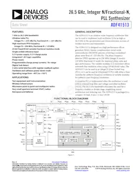 ADF41513BCPZ-RL7 Datasheet Copertura