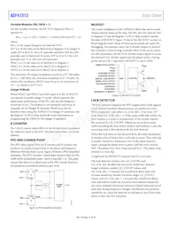 ADF41513BCPZ-RL7 Datasheet Page 12