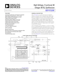 ADF4152HVBCPZ Datasheet Cover