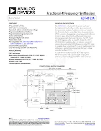 ADF4153ABRUZ-RL7 Datasheet Cover