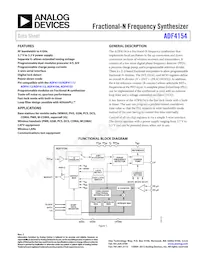 ADF4154BCPZ-RL7 Datasheet Cover