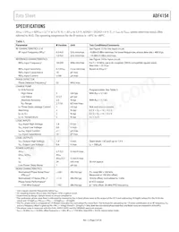 ADF4154BCPZ-RL7 Datasheet Page 3