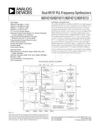 ADF4213BCPZ-RL Datasheet Cover