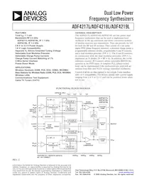 ADF4218LBRUZ-REEL7 Datasheet Cover