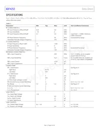 ADF4252BCPZ-RL Datasheet Pagina 4