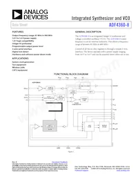 ADF4360-8BCPZRL Datasheet Copertura