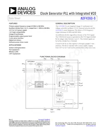 ADF4360-9BCPZRL Datenblatt Cover