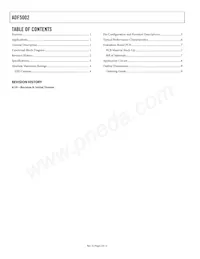 ADF5002BCPZ-RL7 Datasheet Page 2