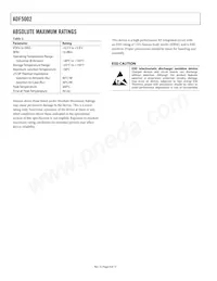 ADF5002BCPZ-RL7 Datasheet Page 4
