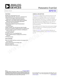 ADPD103BCPZRL Datasheet Cover