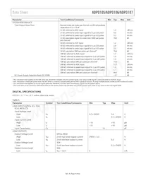ADPD105BCPZRL Datasheet Page 9