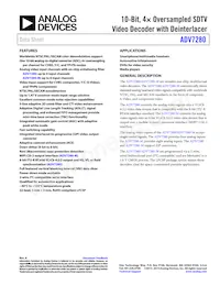 ADV7280KCPZ-M Datasheet Cover