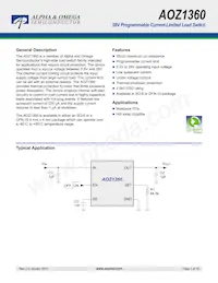 AOZ1360DIL Datasheet Cover