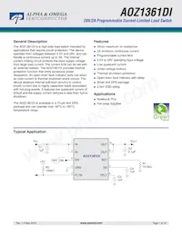 AOZ1361DI-01 Datasheet Cover