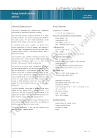 AS3510-T Datasheet Page 2